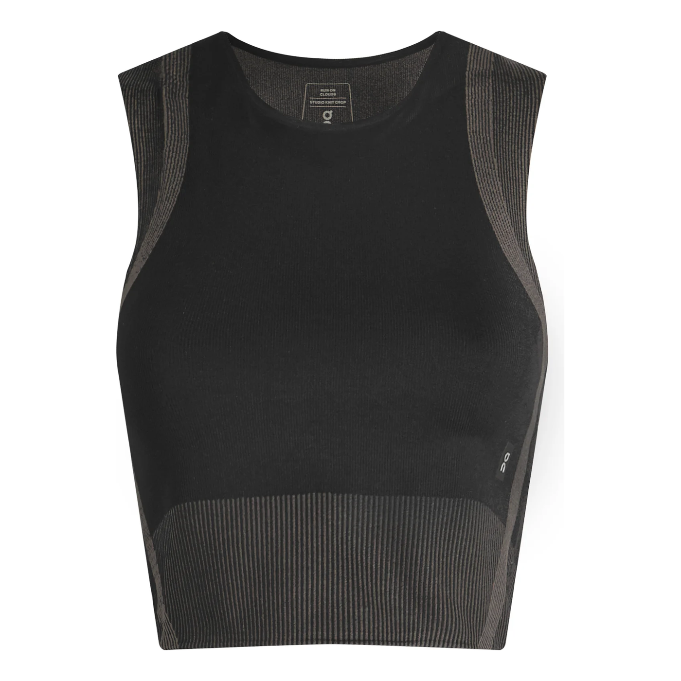 (WMNS) On Running Studo Knit Crop Top 'Black Eclipse' 1WF10250106