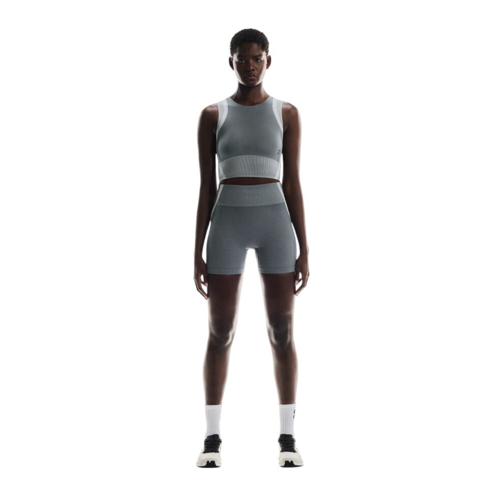 (WMNS) On Running Studio Knit Cycling Shorts 'Rock Glacier' 1WF10360962 - Image 2