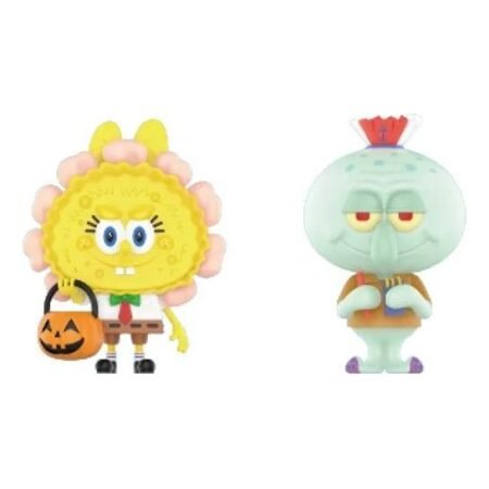 Pop Mart x Spongebob The Monsters Labubu 'Jack O Lantern and Squidward x Spookys' 210300246-604595405