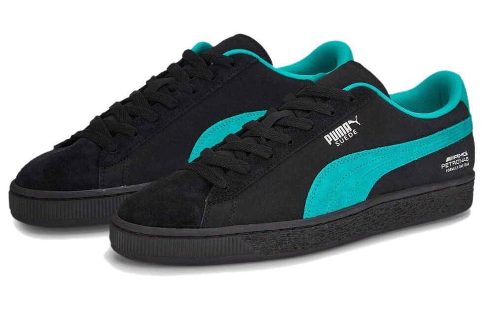PUMA Mercedes-AMG Petronas F1 x Suede 'Black Spectra Green' 307131-04 - Image 3
