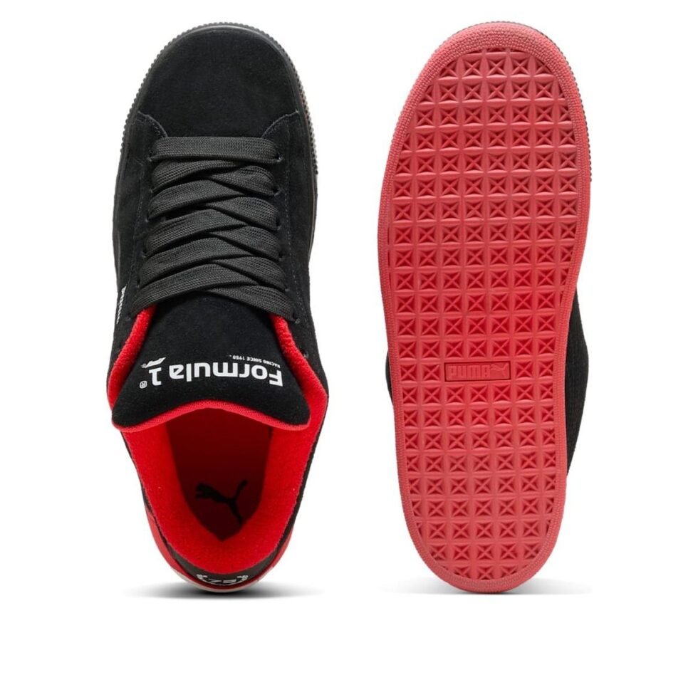 PUMA Formula 1 75 Years Suede XL 'Puma Black Pop Red' 308894-01 - Image 3