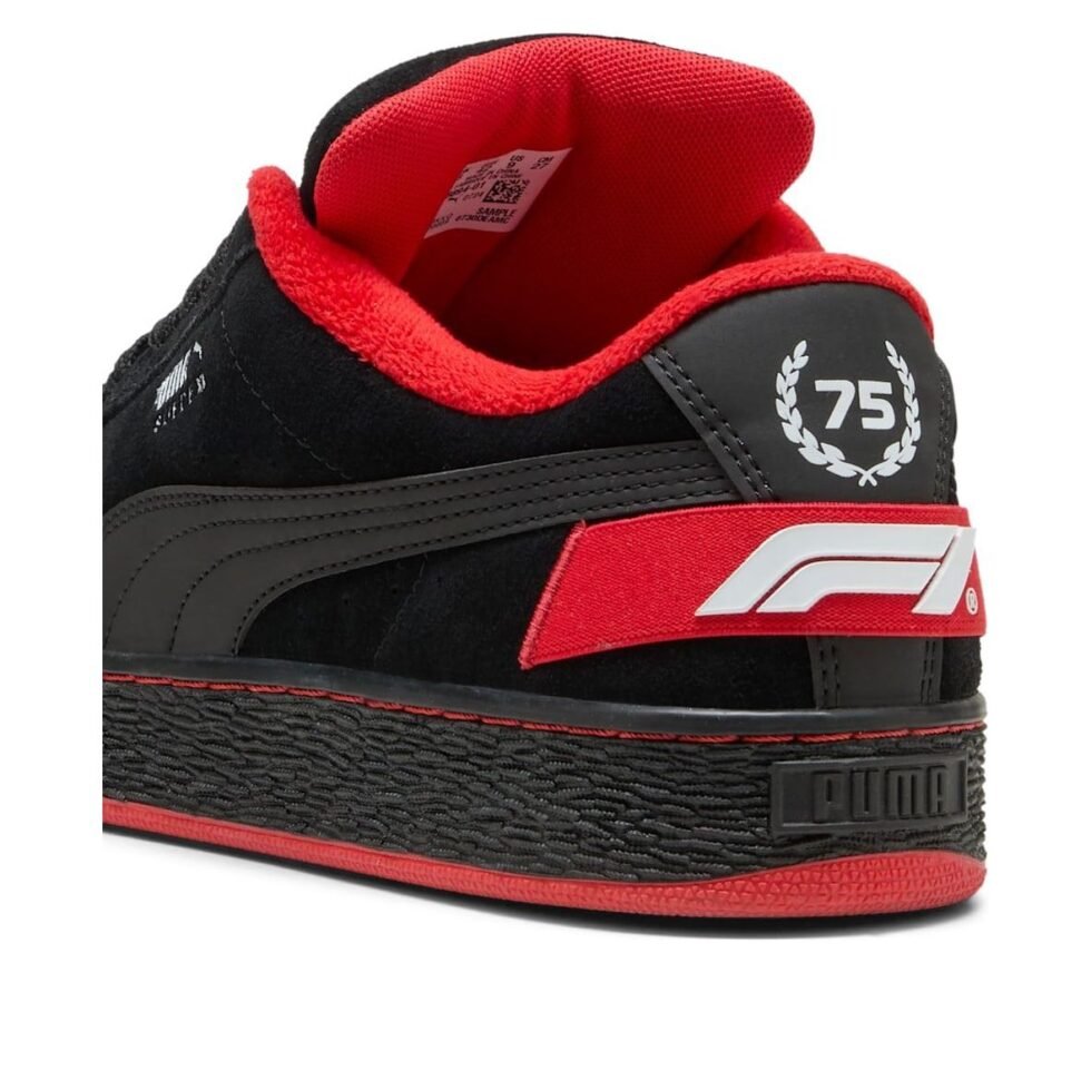 PUMA Formula 1 75 Years Suede XL 'Puma Black Pop Red' 308894-01 - Image 4