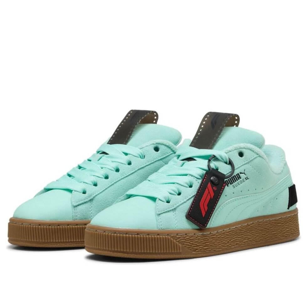 PUMA Formula 1 75 Years Suede XL 'Mint Melt' 308894-02 - Image 2