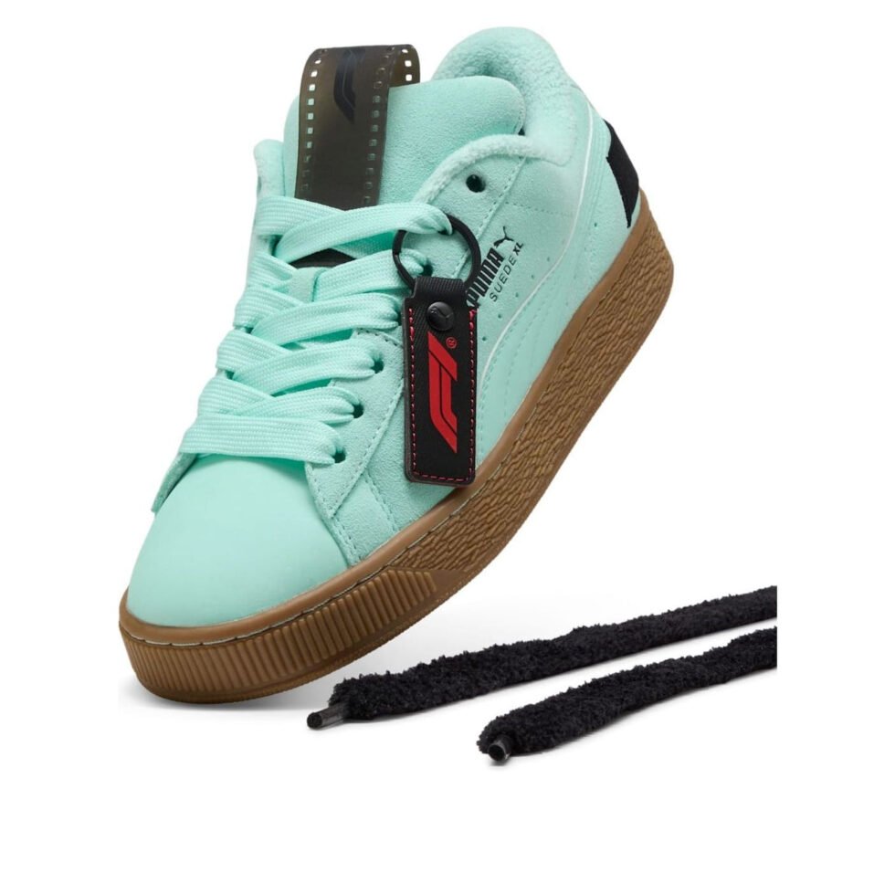 PUMA Formula 1 75 Years Suede XL 'Mint Melt' 308894-02 - Image 5