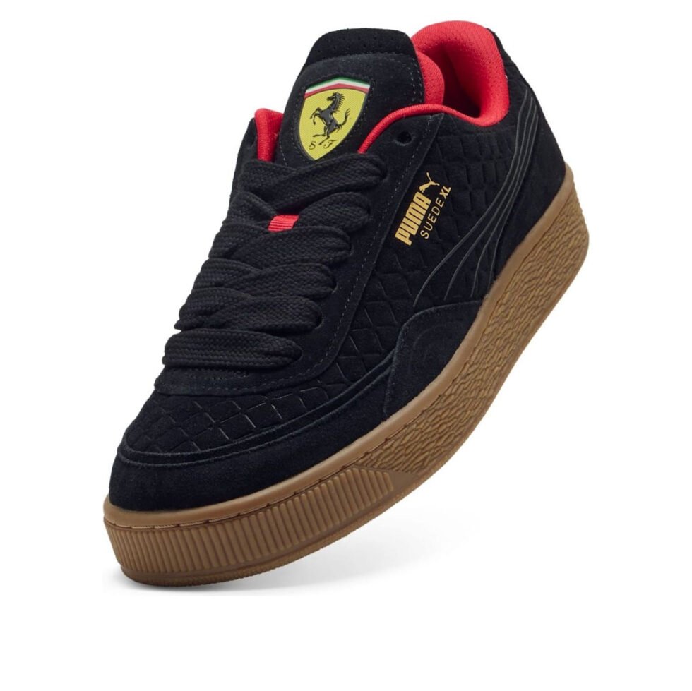 PUMA Scuderia Ferrari Suede XL 'Black' 308900-01 - Image 5