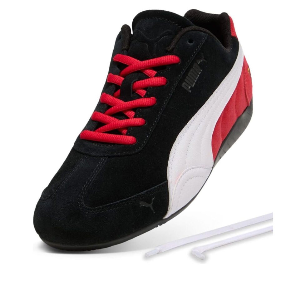 PUMA Scuderia Ferrari Speedcat 'Black White Rosso Corsa' 309404-01 - Image 3
