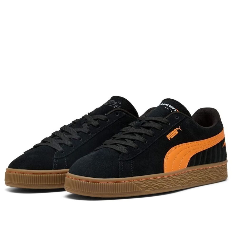 PUMA x Mclaren Racing Suede OG 'Black Papaya' 309469-01 - Image 6