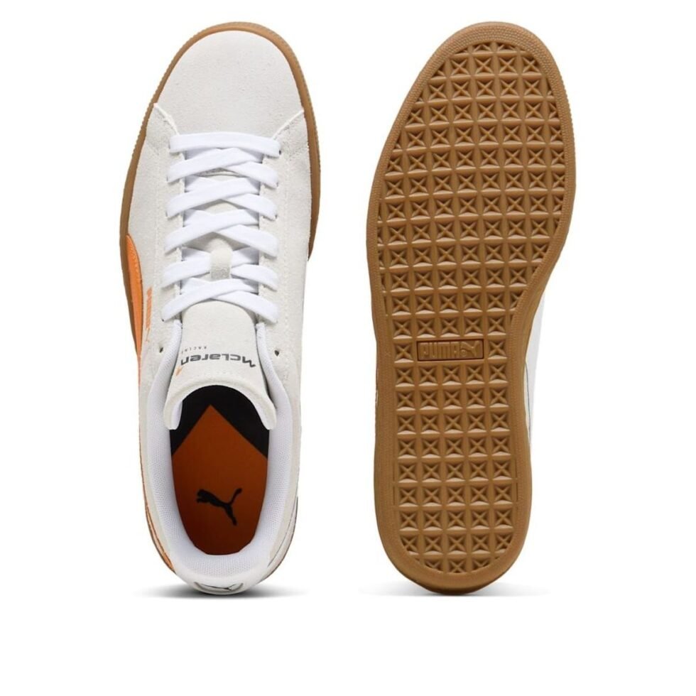 PUMA x Mclaren Racing Suede OG 'White Papaya' 309469-02 - Image 5
