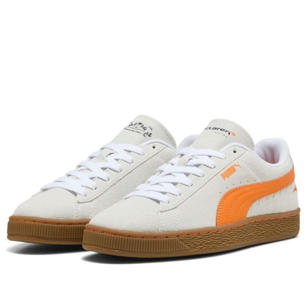 PUMA x Mclaren Racing Suede OG 'White Papaya' 309469-02 - Image 6