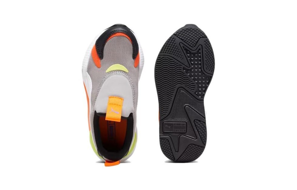 (PS) PUMA RS-X3 Slip-On 'Concrete Grey Rickie Orange' 309676-11 - Image 4