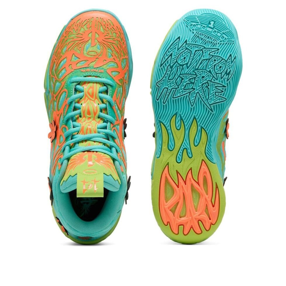 PUMA MB.04 x Scooby-Doo 'Aquatic Lime Smash Heat Fire' 310776-01 - Image 4