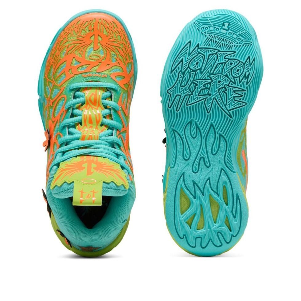 (GS) PUMA MB.04 x Scooby-Doo 'Aquatic Lime Smash Heat Fire' 310777-01 - Image 4