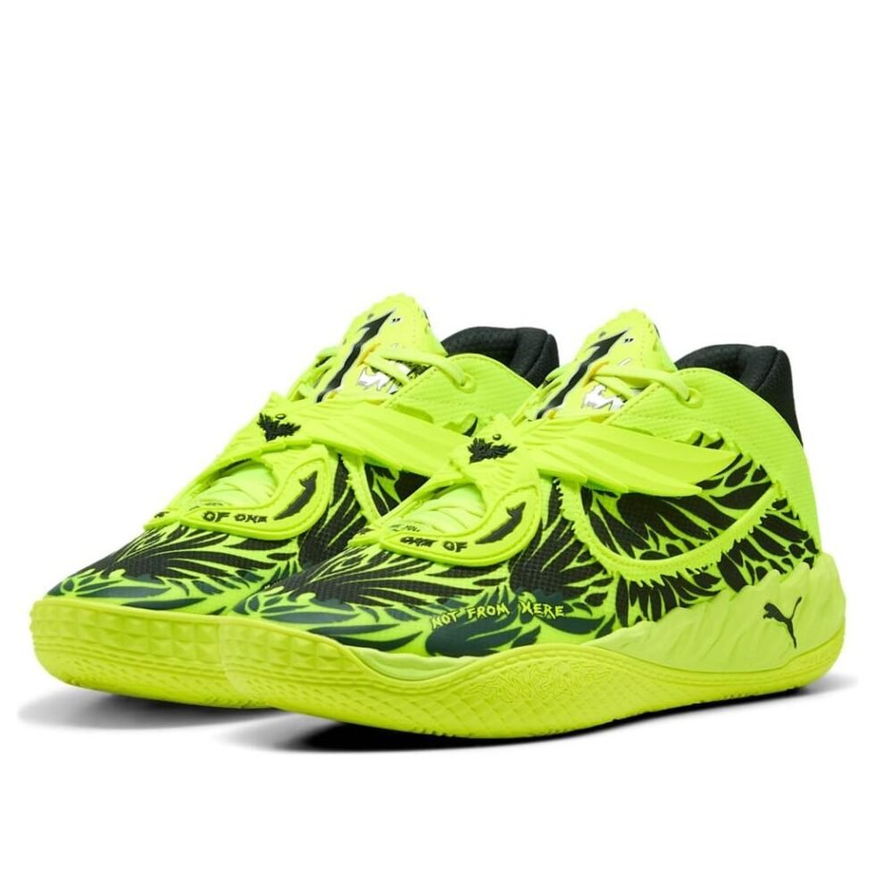 PUMA x Lamelo Ball MB.05 Voltage 'Yellow Alert' 312131-01 - Image 2