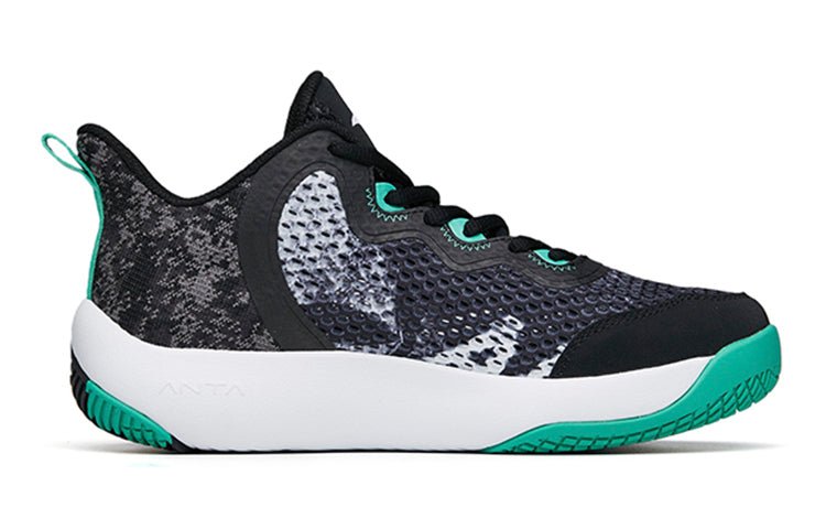 (GS) ANTA Basketball Series Sneakers 'Black Green White' 312221103-3 - Image 2