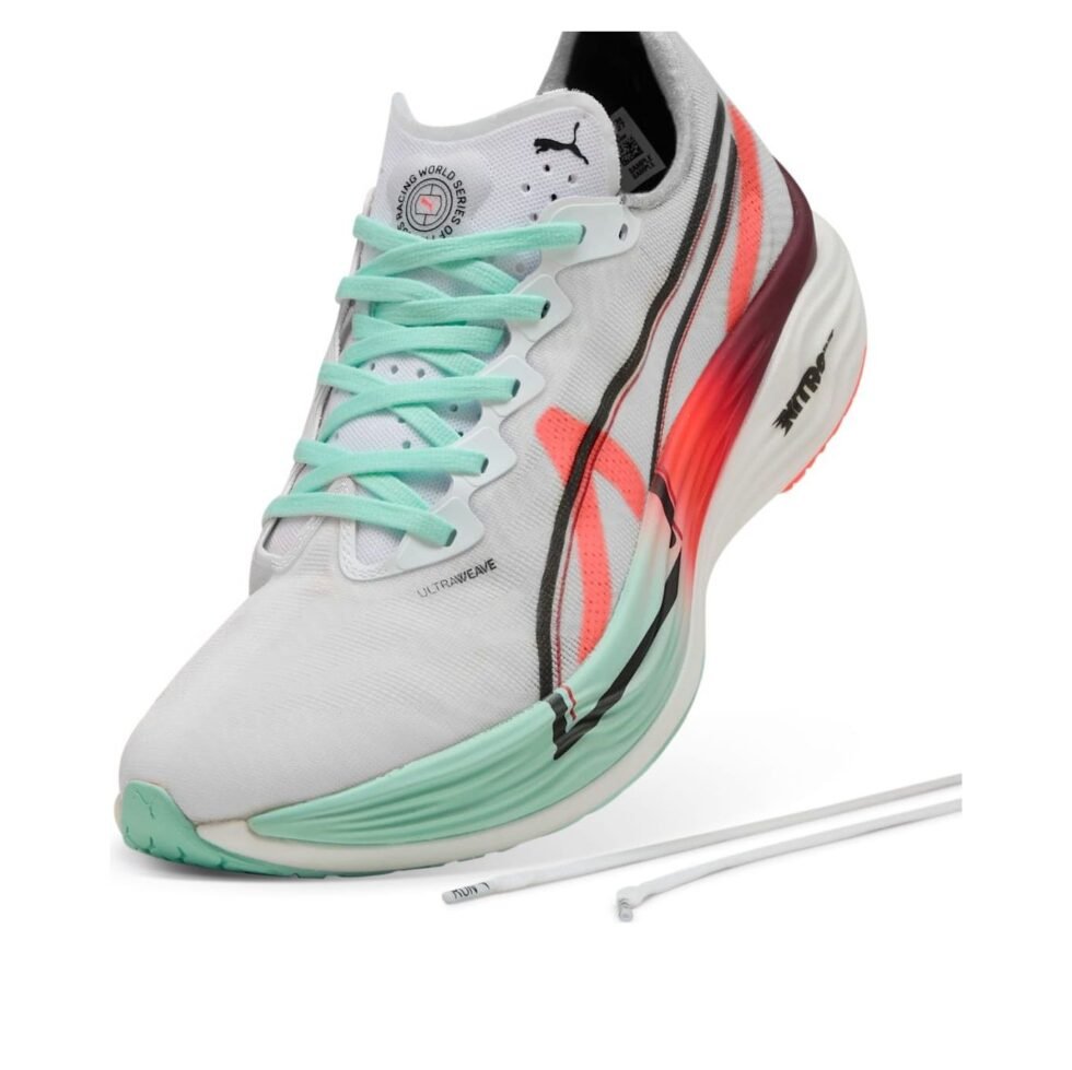 PUMA x HYROX Deviate Nitro Elite 3 'Glowing Red Mint' 312291-01 - Image 3