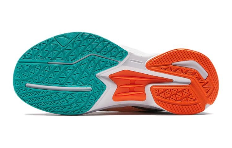 (GS) ANTA Running Series Sneakers 'White Orange Teal' 312425509-3 - Image 5