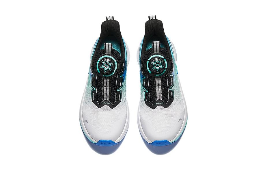 (GS) ANTA Running Series Sneakers 'White Teal Blue' 312425509-4 - Image 3