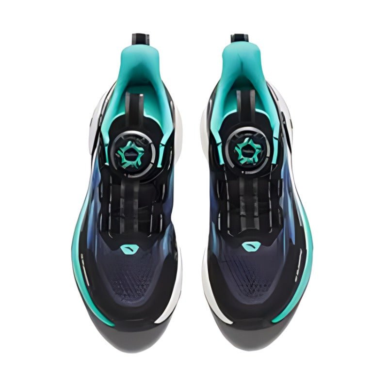 (GS) ANTA Running Series Sneakers 'Black Silver Teal' 312425513-4 - Image 3