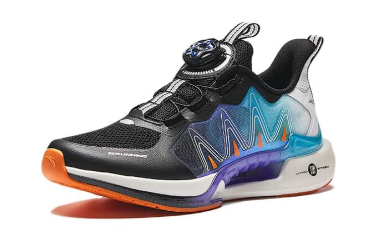 (GS) ANTA Running Series Sneakers 6.0 'Black Purple Blue' 312425517-5 - Image 2