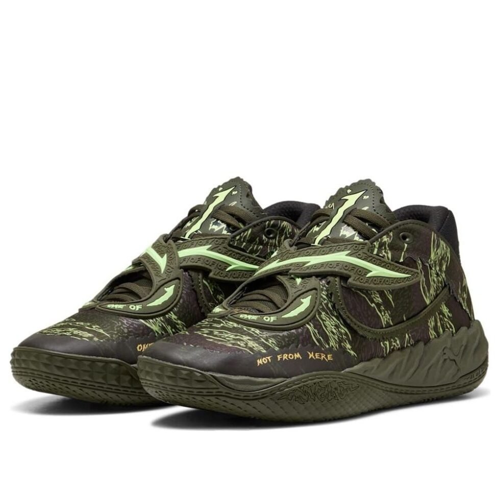 PUMA MB.05 Camo 'Dark Olive Fizzy Light PUMA Black' 312795-01 - Image 2