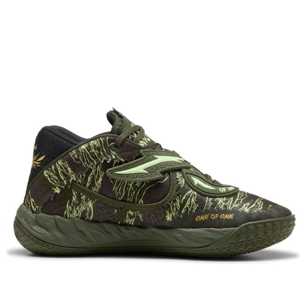 PUMA MB.05 Camo 'Dark Olive Fizzy Light PUMA Black' 312795-01 - Image 6