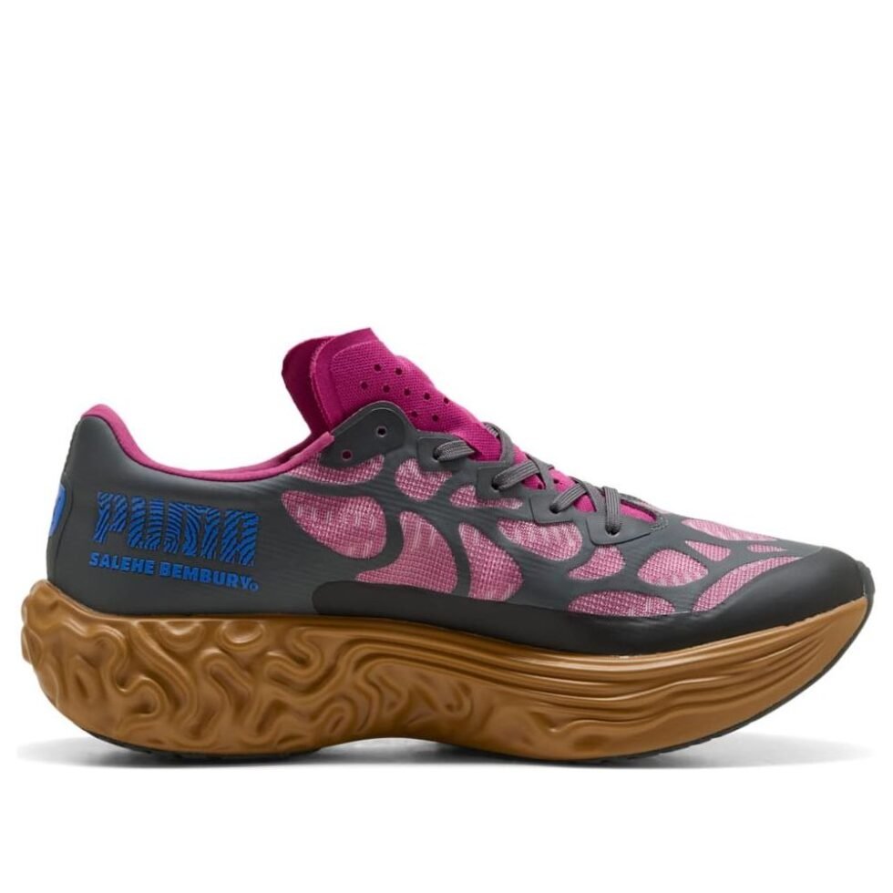 PUMA x Salehe Bembury Velum Nitro Shoes 'Salmon Pink Brown' 313604-01 - Image 2
