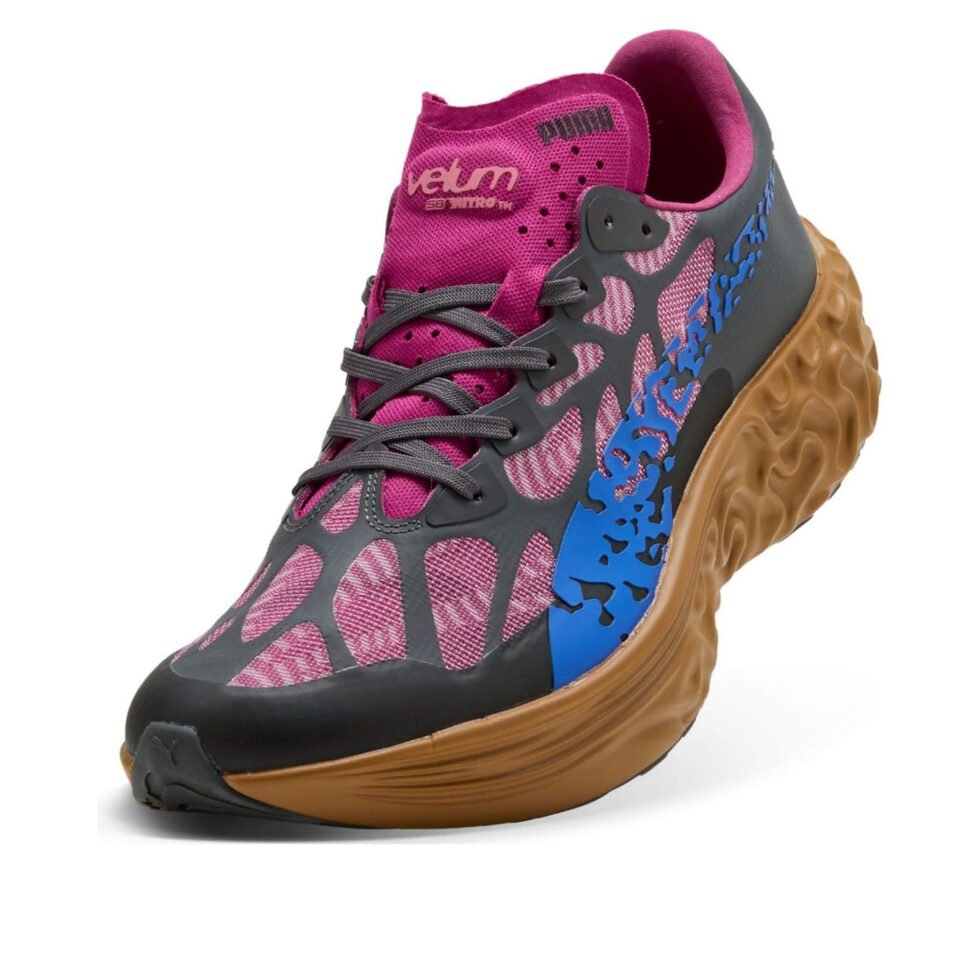 PUMA x Salehe Bembury Velum Nitro Shoes 'Salmon Pink Brown' 313604-01 - Image 3
