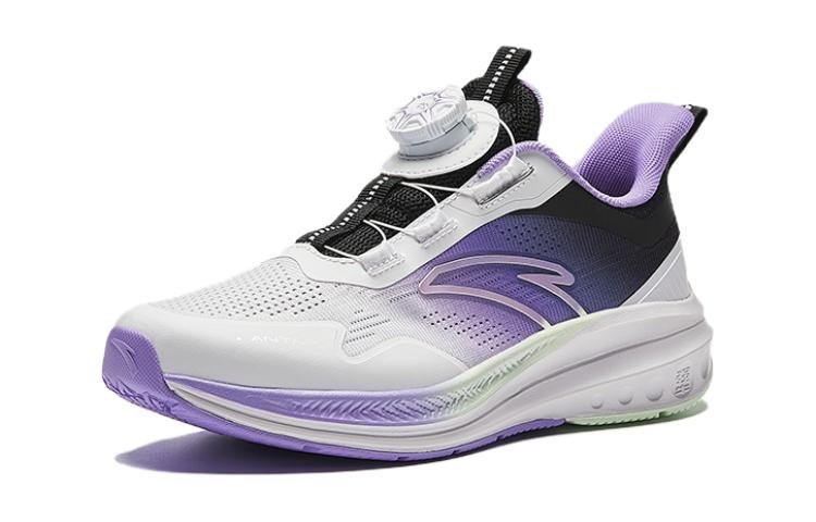 (GS) ANTA Running Series Sneakers 'White Purple Black' 322425509-3 - Image 2