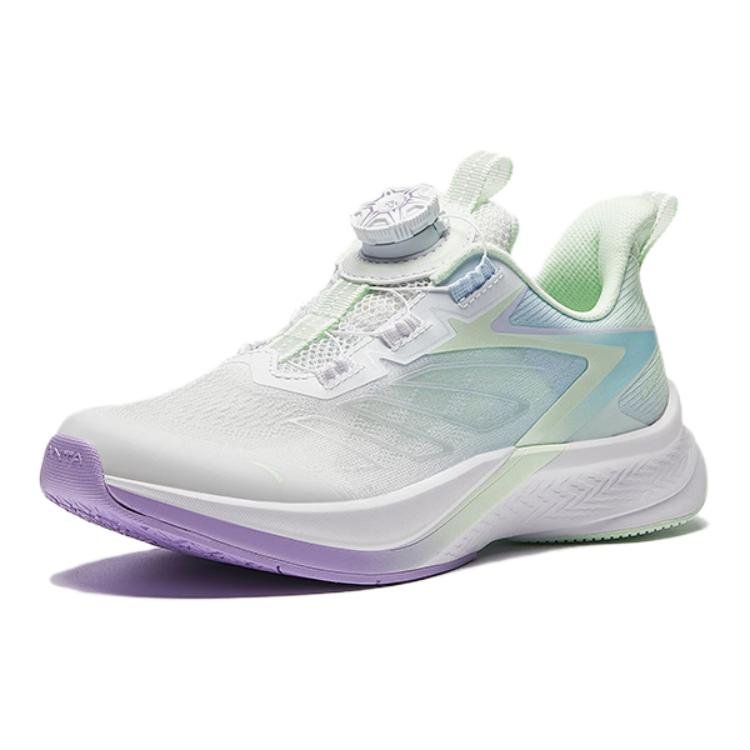 (GS) ANTA Running Series Sneakers 'Green Blue White' 322425511-2 - Image 2