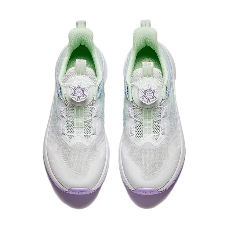 (GS) ANTA Running Series Sneakers 'Green Blue White' 322425511-2 - Image 3