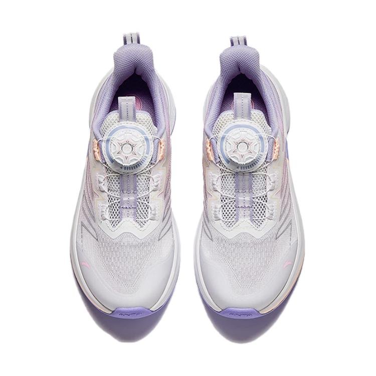 (GS) ANTA Running Series Sneakers 'White Purple Pink' 322425511-3 - Image 3