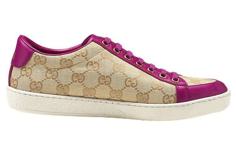 (WMNS) Gucci Brooklyn GG Sneakers 'Beige Fuchsia' 338883-FTAZ0-9766 - Image 2