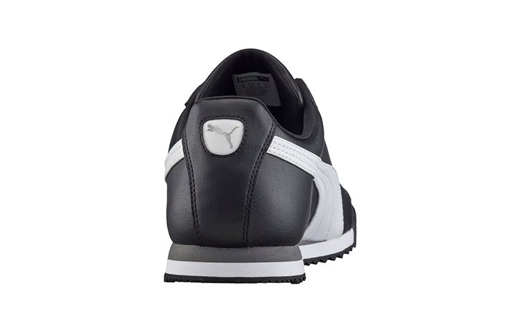 (GS) PUMA Roma Basic 'Black White Silver' 354259-01 - Image 5