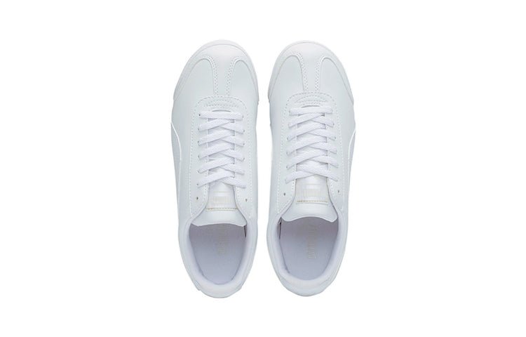 (GS) PUMA Roma Basic 'White Light Grey' 354259-14 - Image 3