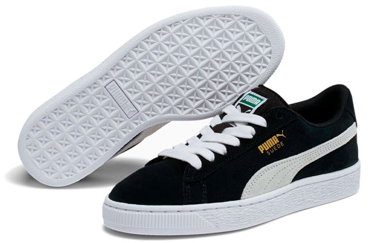 (GS) PUMA Suede 'Black White' 355110-01 - Image 2
