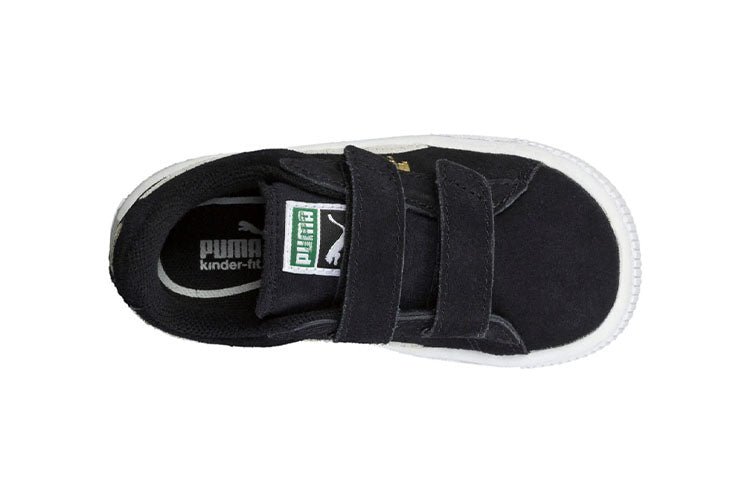 (PS) PUMA Suede 2 Straps 'Black White' 356274-01 - Image 3