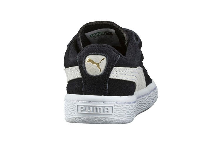 (PS) PUMA Suede 2 Straps 'Black White' 356274-01 - Image 4