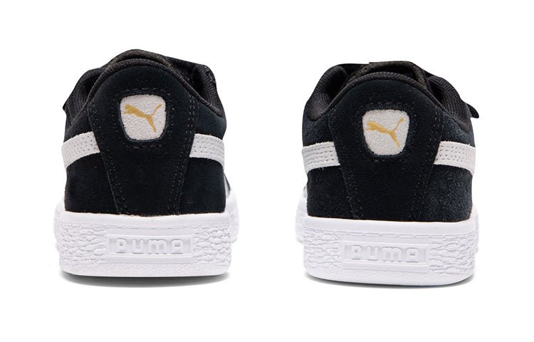 (PS) PUMA Suede 2 Straps 'Black White' 359595-01 - Image 5