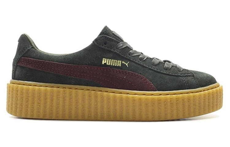 (WMNS) PUMA Fenty x Suede Creeper 'Green Bordeaux' 361005-07 - Image 2