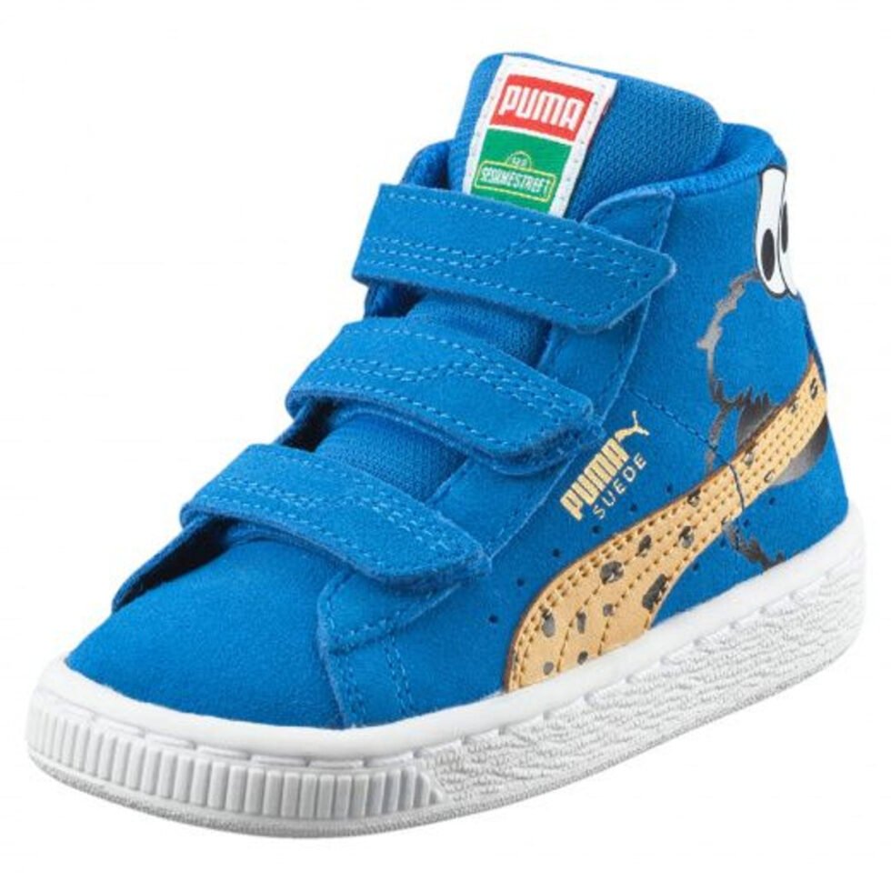 (TD) PUMA Suede Mid Sesame 'Blue White Yellow' 361678-01 - Image 2