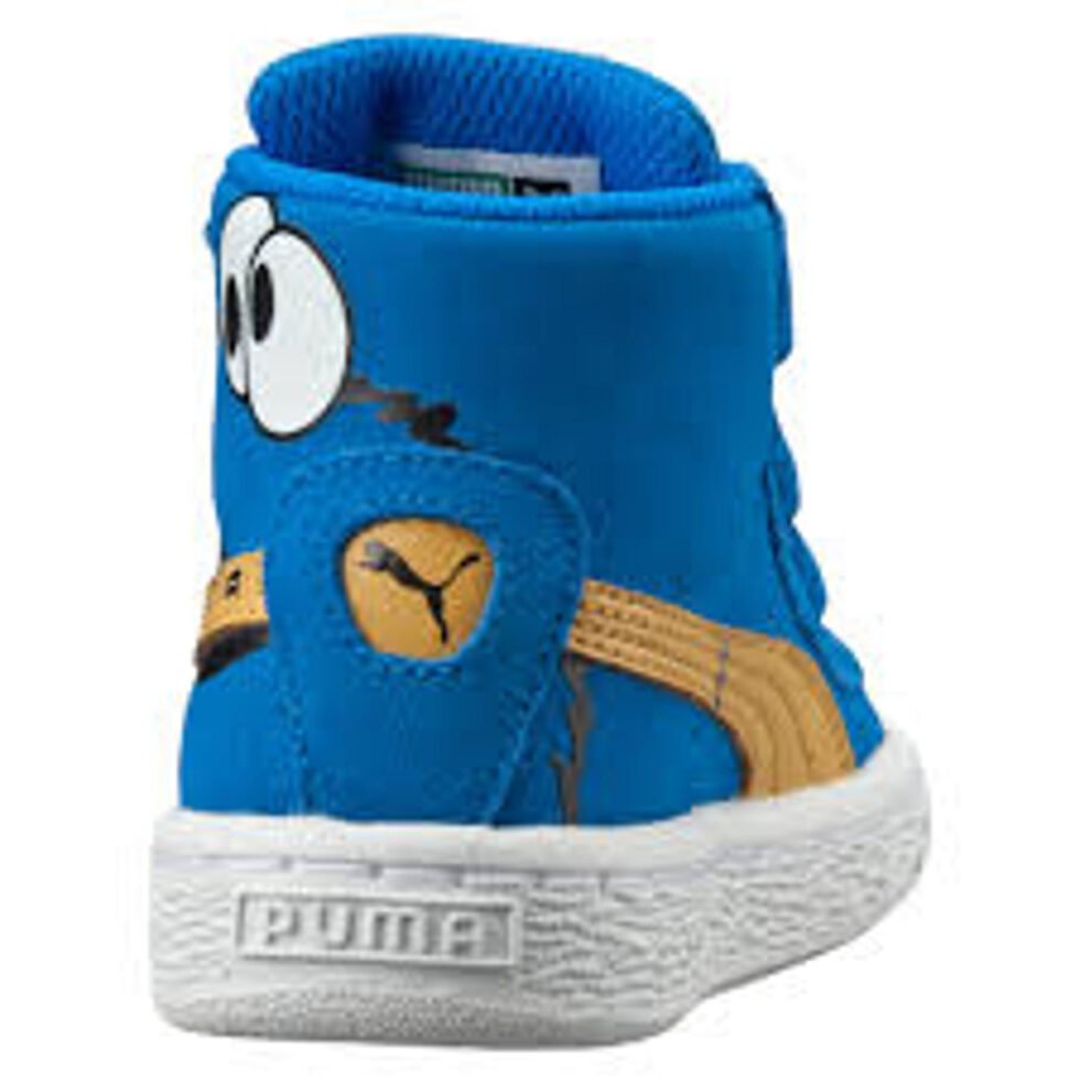 (TD) PUMA Suede Mid Sesame 'Blue White Yellow' 361678-01 - Image 3
