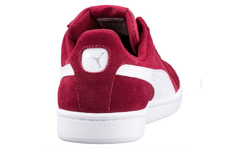 PUMA Smash Suede Retro Low Top skate shoes Red 361730-18 - Image 4
