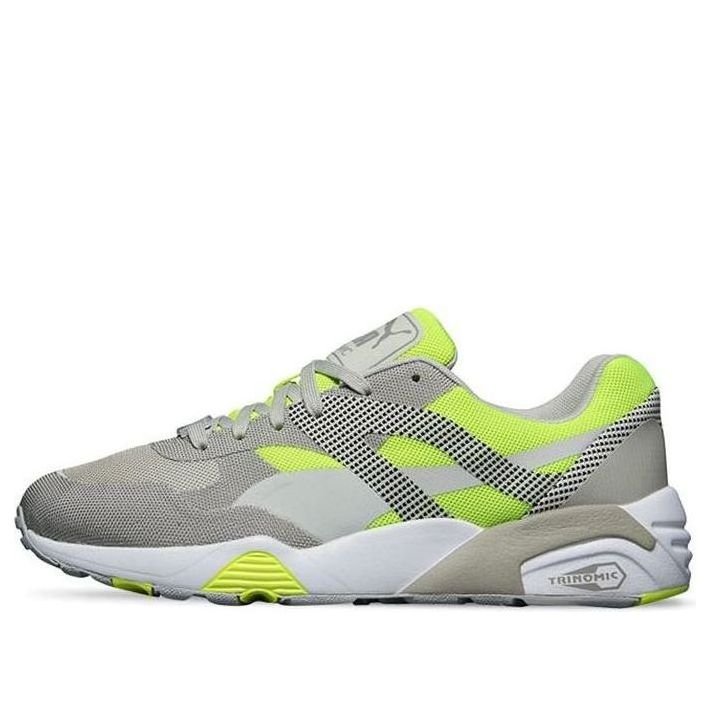 PUMA R698 Progressive Lace Up Running Shoes Grey/Green 362046-02