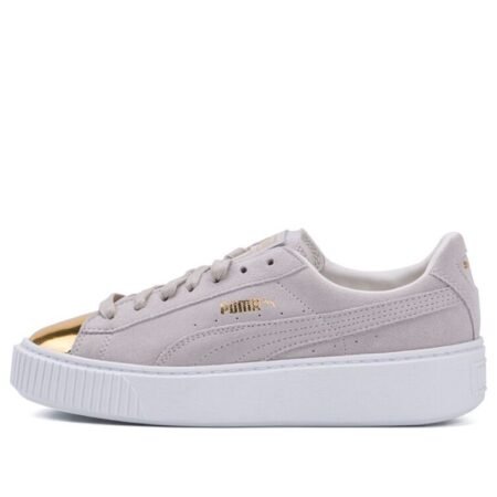 (WMNS) PUMA Suede Platform 'White Gold' 362222-01