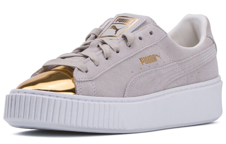(WMNS) PUMA Suede Platform 'White Gold' 362222-01 - Image 2
