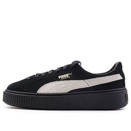 (WMNS) PUMA Suede Platform Core 'Black White' 362223-05