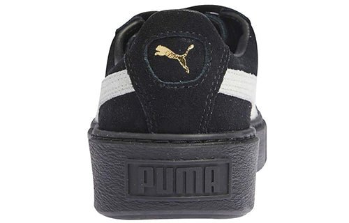 (WMNS) PUMA Suede Platform Core 'Black White' 362223-05 - Image 5