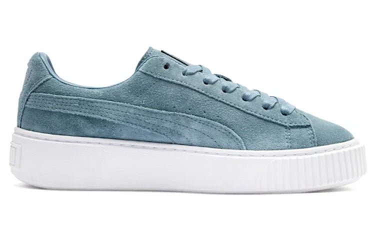 (WMNS) PUMA Suede Platform Blue 362223-13 - Image 2