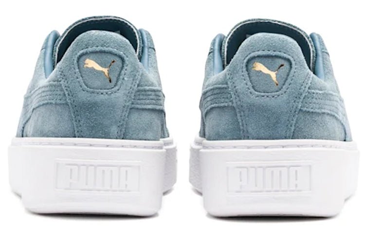 (WMNS) PUMA Suede Platform Blue 362223-13 - Image 4