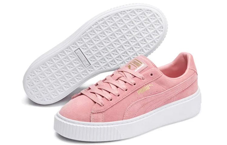 (WMNS) PUMA Suede Platform 'Pink White' 362223-14 - Image 3